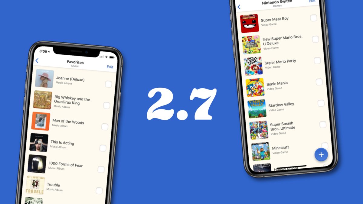 Sofa 2.7: Adding More To Your Lists