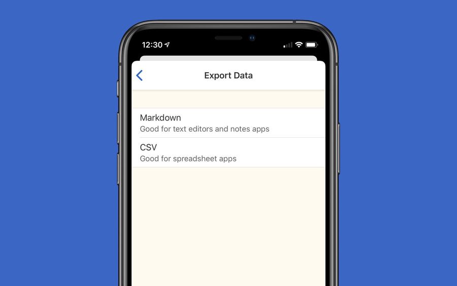 I just implemented the ability to export your data in Sofa. It’s a feature that probably should’ve been there earlier, but, you know, that’s life.