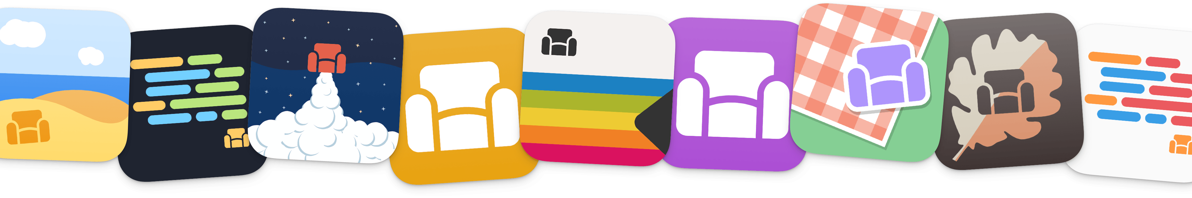 Strip of Sofa app icons