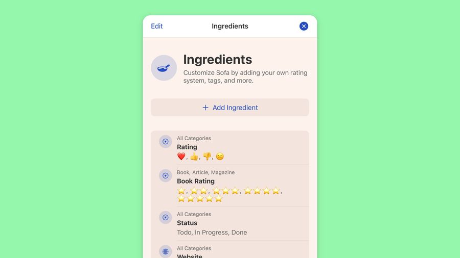 Create your own rating system, plan dates for future downtime activities, add robust tagging, and more.