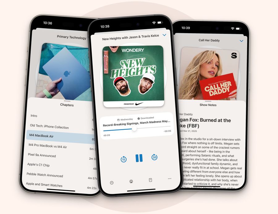 Enjoy the convenience, simplicity, and fun, of listening to podcasts in Sofa.