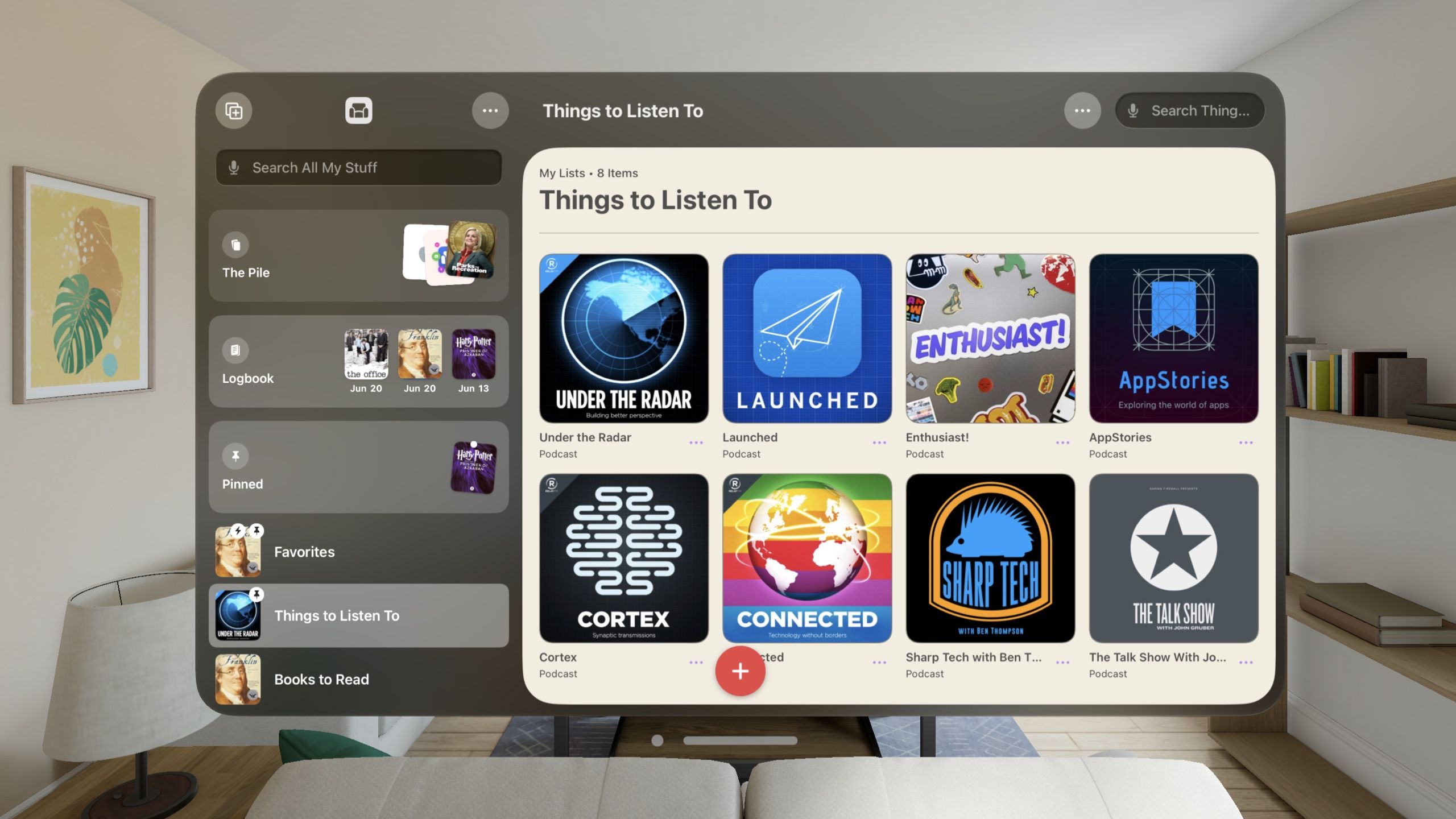 Sofa for Vision Pro and Mac