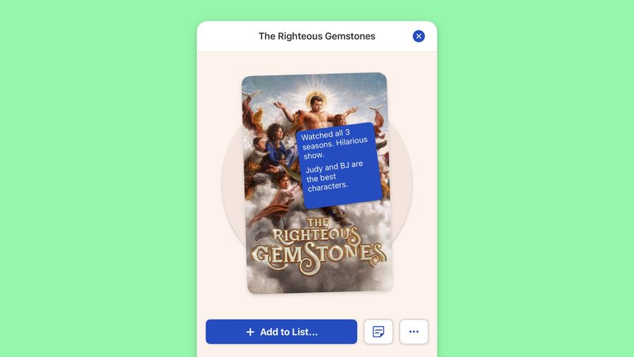 Add simple notes to items in your lists.