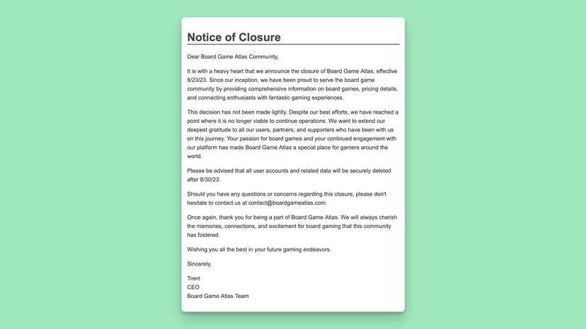 Board games have unfortunately been removed from Sofa. The provider I was using Board Game Atlas for board game information has sadly gone out of business.