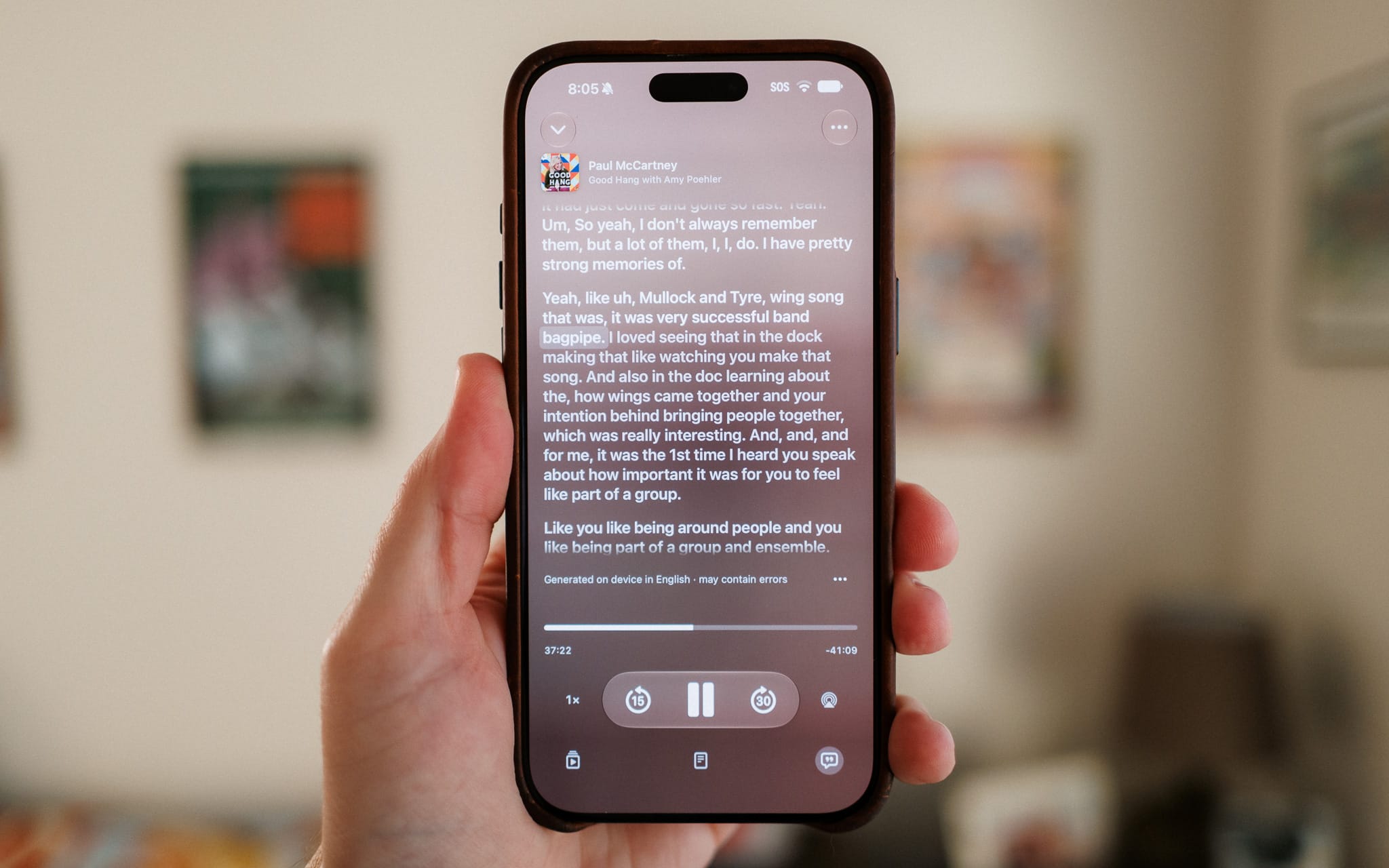 Sofa 5.4 has a brand new podcast player with a fresh design, smarter playback, and transcripts you can read along with. Plus iPhone Duo support, Sessions for tracking time spent, and new Shortcuts actions.