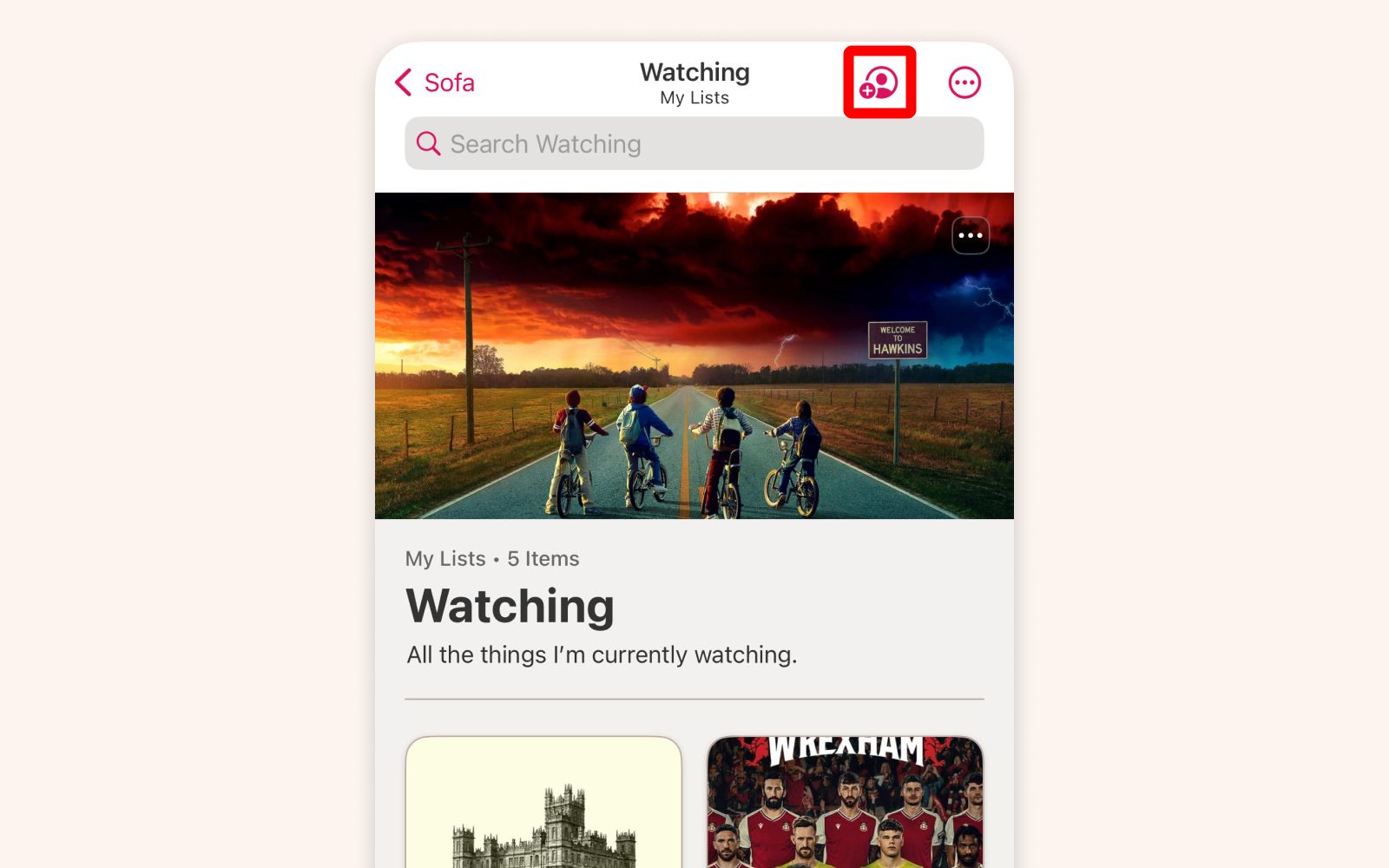 can you share list on iphone