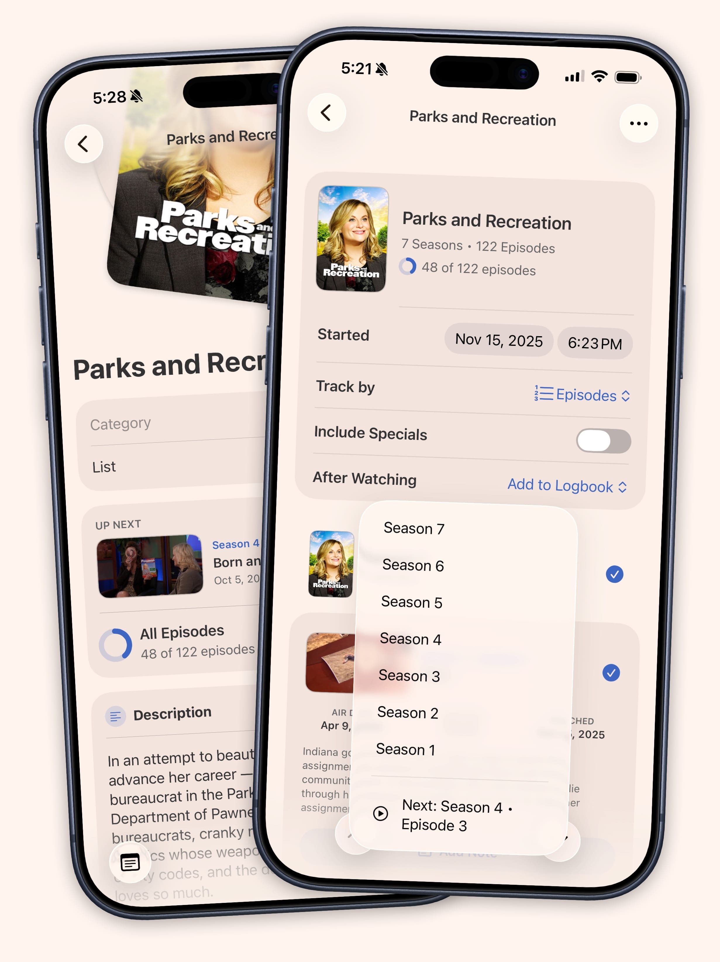 Episode tracking details in Sofa